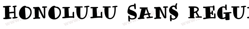 Honolulu Sans Regula字体转换